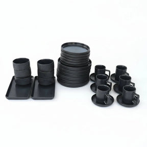 Matte Stoneware European Dinner Set 32 Pieces Smooth Finish Dinner set Dinnerware Sets