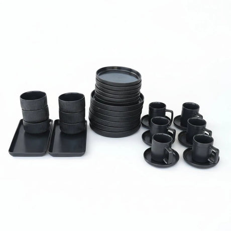 Matte Stoneware European Dinner Set 32 Pieces Smooth Finish Dinner set Dinnerware Sets
