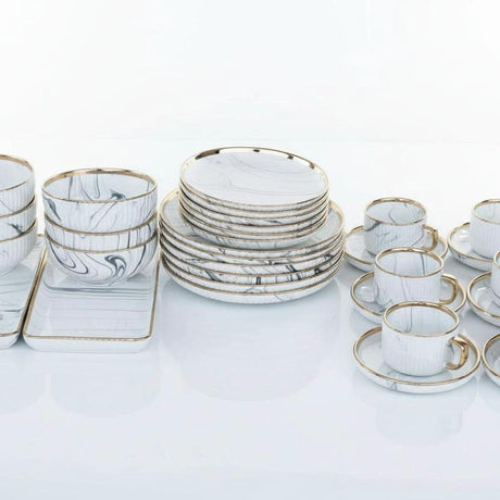 Elegant European Porcelain Dinner Set 32 Pieces Premium Tableware dinner plates Dinnerware Sets