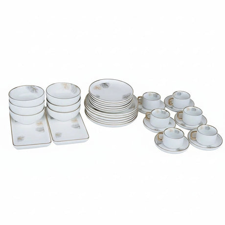 Elegant European Porcelain Dinner Set 32 Pieces Premium Tableware Dinner set Dinnerware Sets