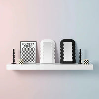 Desktop Wavy Mirror – 42×26cm Modern Framed Decorative Mirror mirrors in decors Mirrors