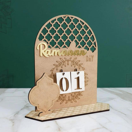 Ramadhan Countdown Calendar Wooden Eid Decor Ramadhan decor Religious Items