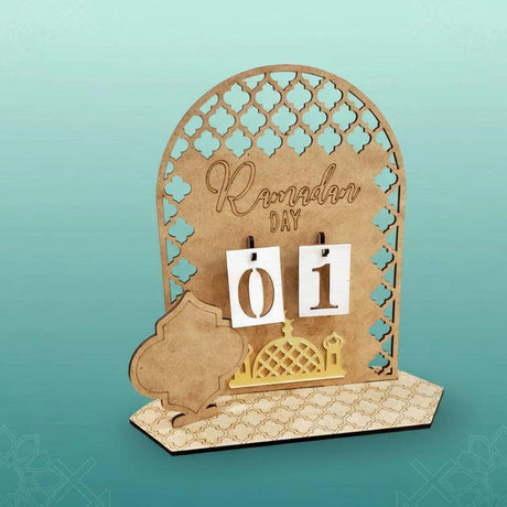 Ramadhan Countdown Calendar Wooden Eid Decor Ramadhan decor Religious Items