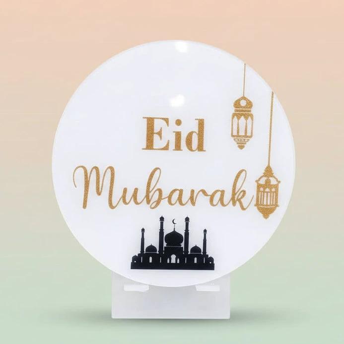 Eid Mubarak Acrylic Decorative Table Sign EID MUBARAK decor