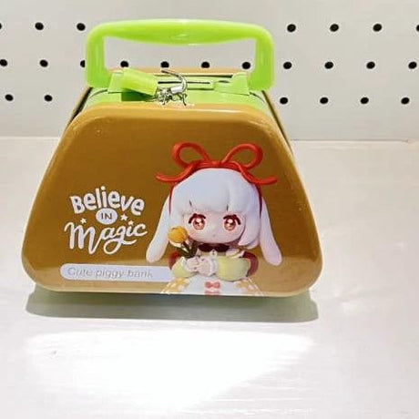 Magic Piggy Bank Iron Money Saving Box with Coin and Note Slot Piggy bay Piggy Banks