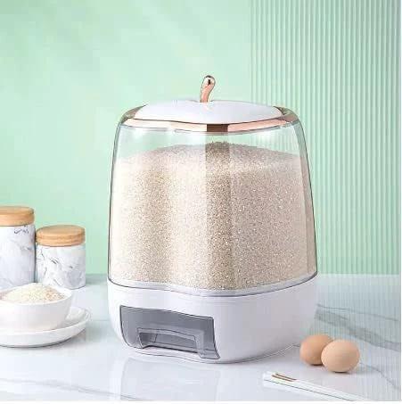 Apple Shape 10kg Rice Dispenser with Push Button Release Cereal dispenser Food Dispensers