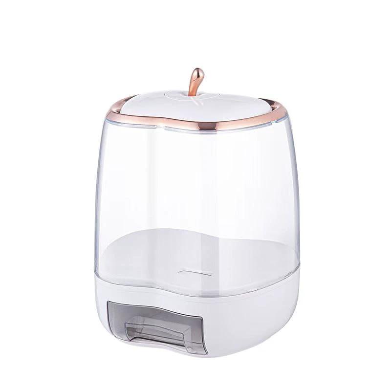 Apple Shape 10kg Rice Dispenser with Push Button Release Cereal dispenser Food Dispensers