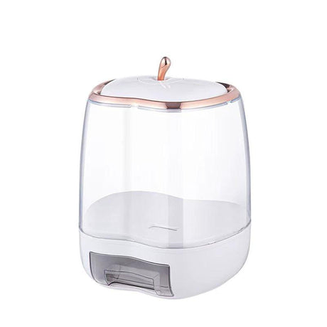 Apple Shape 10kg Rice Dispenser with Push Button Release Cereal dispenser Food Dispensers