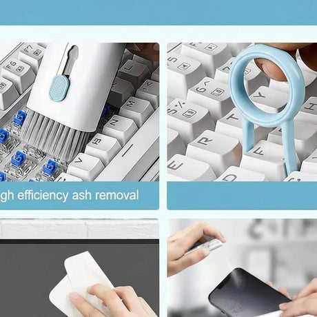 7-in-1 Keyboard & Earbuds Cleaning Kit for Laptop, AirPods & Headsets Electronics & Accessories Electronics Cleaners