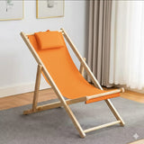 Foldable Balcony Reclining Chair and Bamboo Table Set
