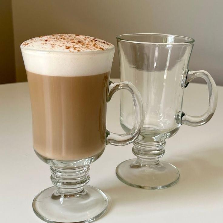 Heat-Resistant Thickened Glass Irish Coffee Cups Transparent, Durable Glassware for Hot Drinks