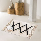 Bohemian Nordic Bedroom Rug – 60x120cm Area Rug with Tassels