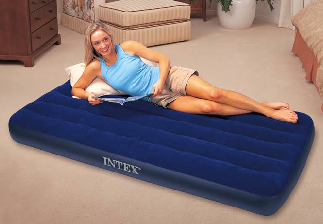 INTEX Inflatable Mattress with Free Electric Pump – Available in 3x6