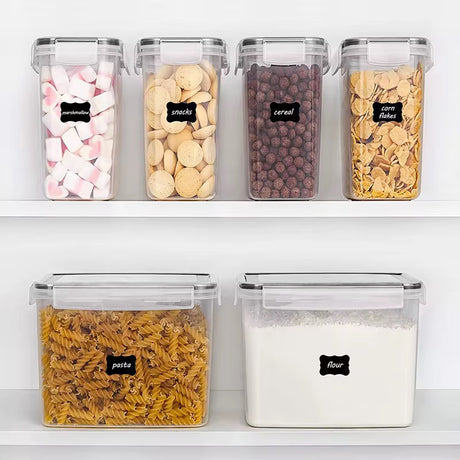 6-Piece Airtight Food Storage Container Set – 1.6L & 3.6L with Chalk Labels & Pen- Furaha Finds Kenya