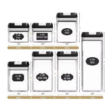 7-Piece Acrylic Food Storage Container Set – BPA-Free with Stickers & Pen (500ml to 1900ml)- Furaha Finds Kenya