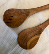 Furaha Finds Mahogany Wooden Utensil Set

