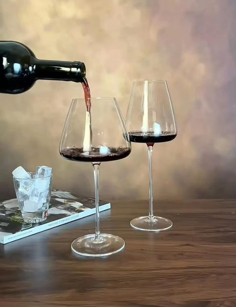 Set of 6 Long Stem Wine Glasses – Lightweight, 720ml- Furaha Finds Kenya
