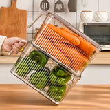 5L Acrylic Fridge Organizer with Handle & Date Tracker – Clear | 23.5x11.2x13.2cm- Furaha Finds Kenya