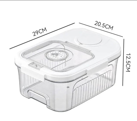 Acrylic Airtight Rice & Cereal Storage Bucket with Scooper – 5kg & 10kg | Moisture-Proof | Cream & White- Furaha Finds Kenya
