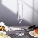 Clear Long Stem Champagne & Wine Flutes – Set of 6 (200ml)- Furaha Finds Kenya