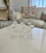 Crystal Long Stem Wine & Champagne Glasses – 6pcs | Elegant 200ml Flute Set for Special Occasions- Furaha Finds Kenya