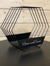 Home Sweet Home 5-Grid Plate Rack – Carbon Steel Dish Organizer (Black)- Furaha Finds Kenya
