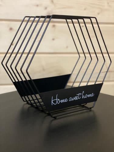 Home Sweet Home 5-Grid Plate Rack – Carbon Steel Dish Organizer (Black)- Furaha Finds Kenya