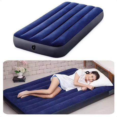 INTEX Inflatable Mattress with Free Electric Pump Comfortable & Portable Air Bed