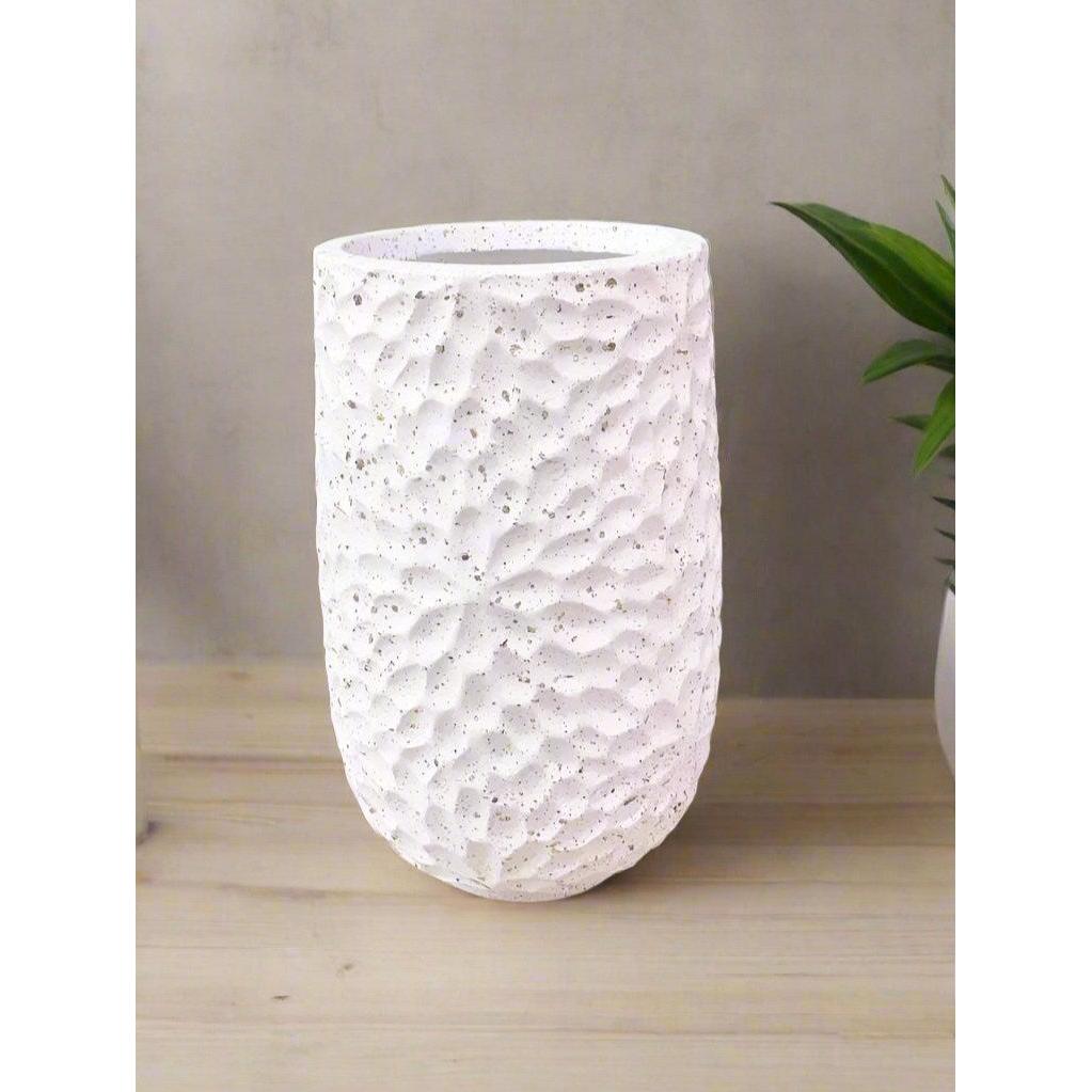 Inspirational Concrete Flower Pots Creative Indoor Outdoor Planter with Drainage Hole (36cm x 22cm x 22cm) General Home Outdoor Decor