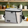 Insulated Lunch Bag Keeps Food Hot or Cold On the Go.