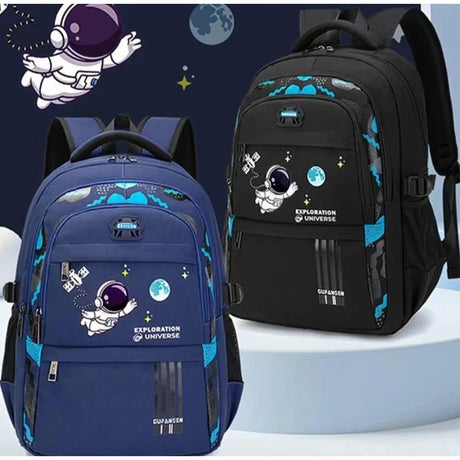 Kids Astronaut Fashion School Bag Large Waterproof Backpack