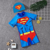 Kids Cartoon Themed Swimming Costumes with Cap Clothing & Accessories Baby & Toddler Swimwear