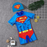 Kids Cartoon Themed Swimming Costumes with Cap Clothing & Accessories Baby & Toddler Swimwear