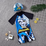 Kids Cartoon Themed Swimming Costumes with Cap Clothing & Accessories Baby & Toddler Swimwear