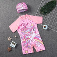 Kids Cartoon Themed Swimming Costumes with Cap Clothing & Accessories Baby & Toddler Swimwear