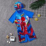 Kids Cartoon Themed Swimming Costumes with Cap Clothing & Accessories Baby & Toddler Swimwear
