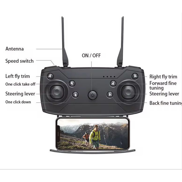 Kids Foldable RC Drone with 4K HD Camera and 360° Rotation – App Controlled Aerial Gift