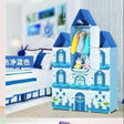 Kids Portable Plastic 3 Column Wardrobe | 110.5cm (Height) x 37cm (Width) x 163cm (Length).