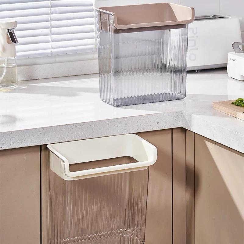 Kitchen Cabinet Door Under Sink Holder Space Saving Organizer for Cleaning Supplies, Trash Bags, and More Storage Bins Household Storage Containers