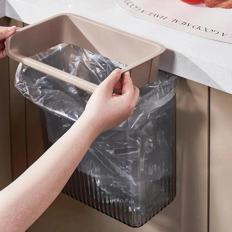 Kitchen Cabinet Door Under Sink Holder Space Saving Organizer for Cleaning Supplies, Trash Bags, and More Storage Bins Household Storage Containers
