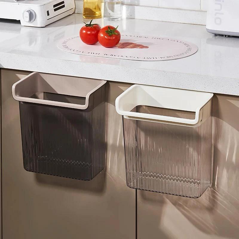 Kitchen Cabinet Door Under Sink Holder Space Saving Organizer for Cleaning Supplies, Trash Bags, and More Storage Bins Household Storage Containers