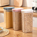 Kitchen Transparent Sealed Jar – Plastic Grain Storage Container with Airtight Lid Storage Jars Food Storage Containers