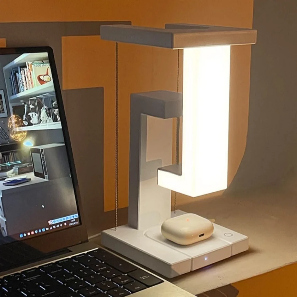 LED Antigravity Night Light with Wireless Charger | Modern Convenience Lighting Lighting