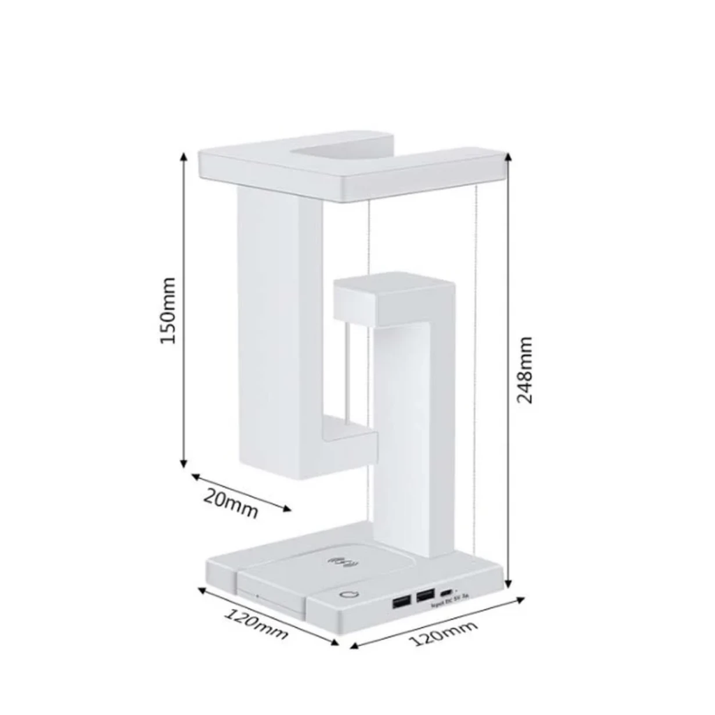 LED Antigravity Night Light with Wireless Charger | Modern Convenience Lighting Lighting