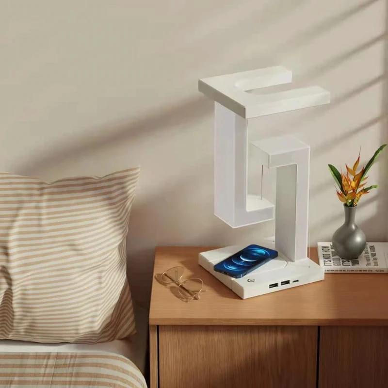 LED Antigravity Night Light with Wireless Charger | Modern Convenience Lighting Lighting
