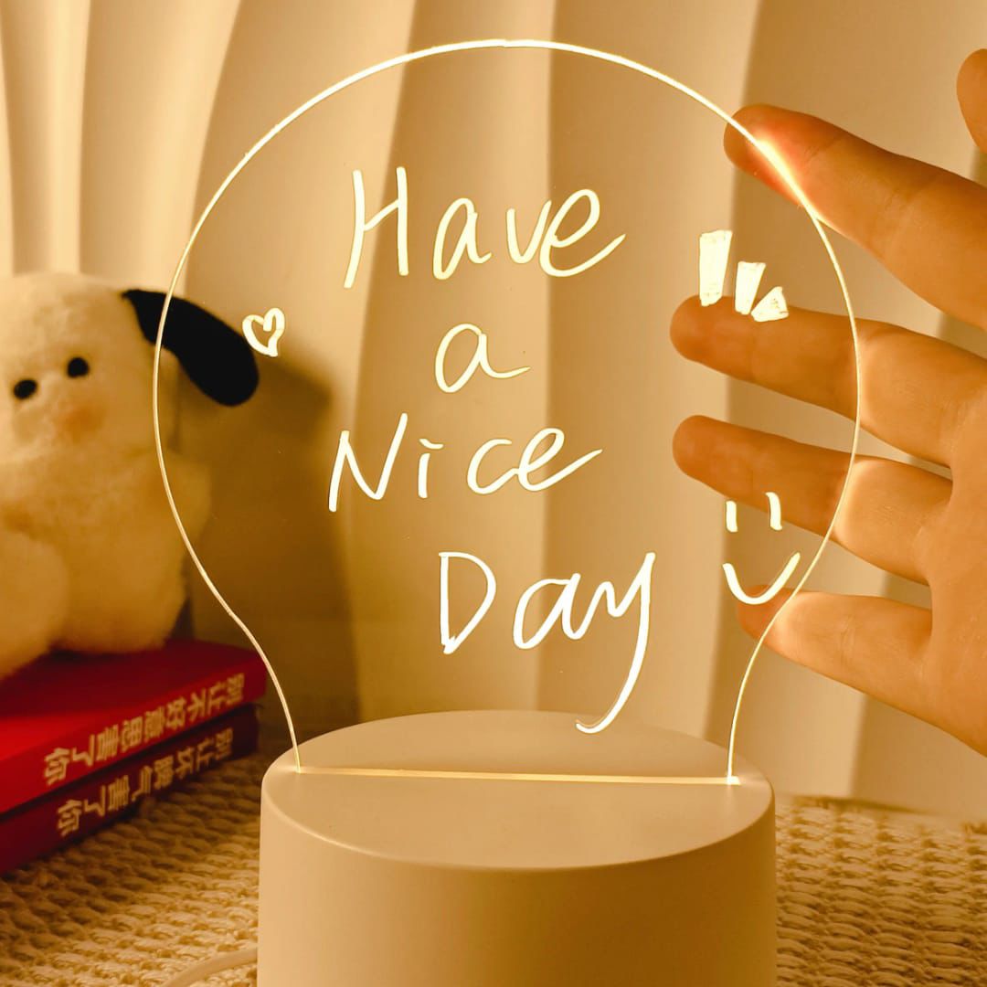 LED Erasable Note Board for Messages, Doodles, and Reminders