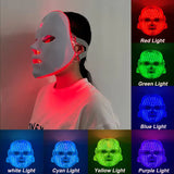 LED Light Therapy Facial Mask – Rechargeable Phototherapy Skin Care Device (24×19 cm)