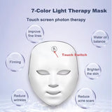 LED Light Therapy Facial Mask – Rechargeable Phototherapy Skin Care Device (24×19 cm)