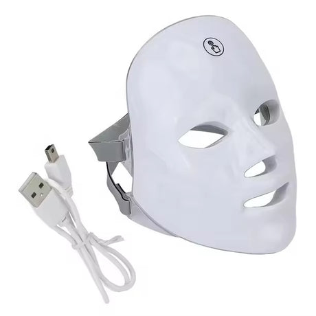 LED Light Therapy Facial Mask – Rechargeable Phototherapy Skin Care Device (24×19 cm)