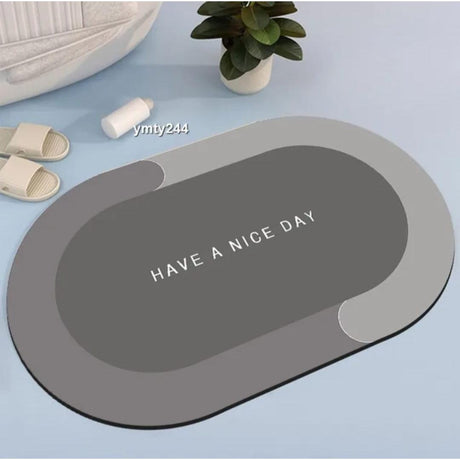 Large Absorbent Diatom Bathroom Mats 50x80cm with Rubber Bottom